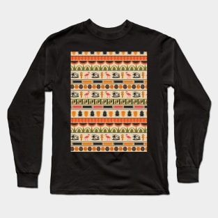 Egypt theme, Ethnic ornament for Adult Apparel, Home Goods Long Sleeve T-Shirt